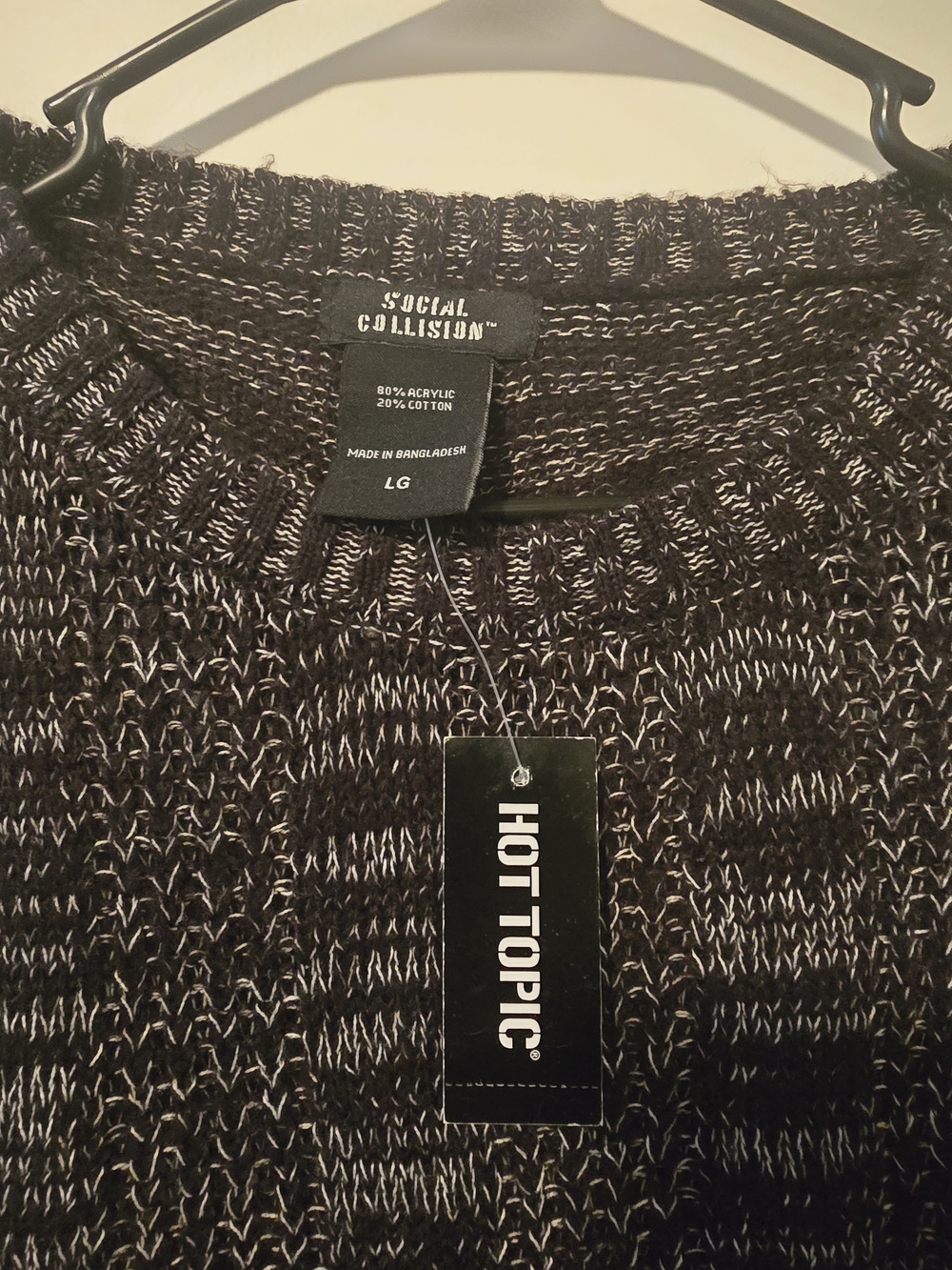 Hot Topic Back Slashed Knit Sweater - Picture 2 of 5